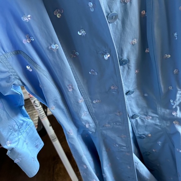 The Attico Sequin Embellished Shirt Dress Size XS - Picture 4 of 6